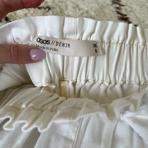 ASOS White Wide Leg Pant